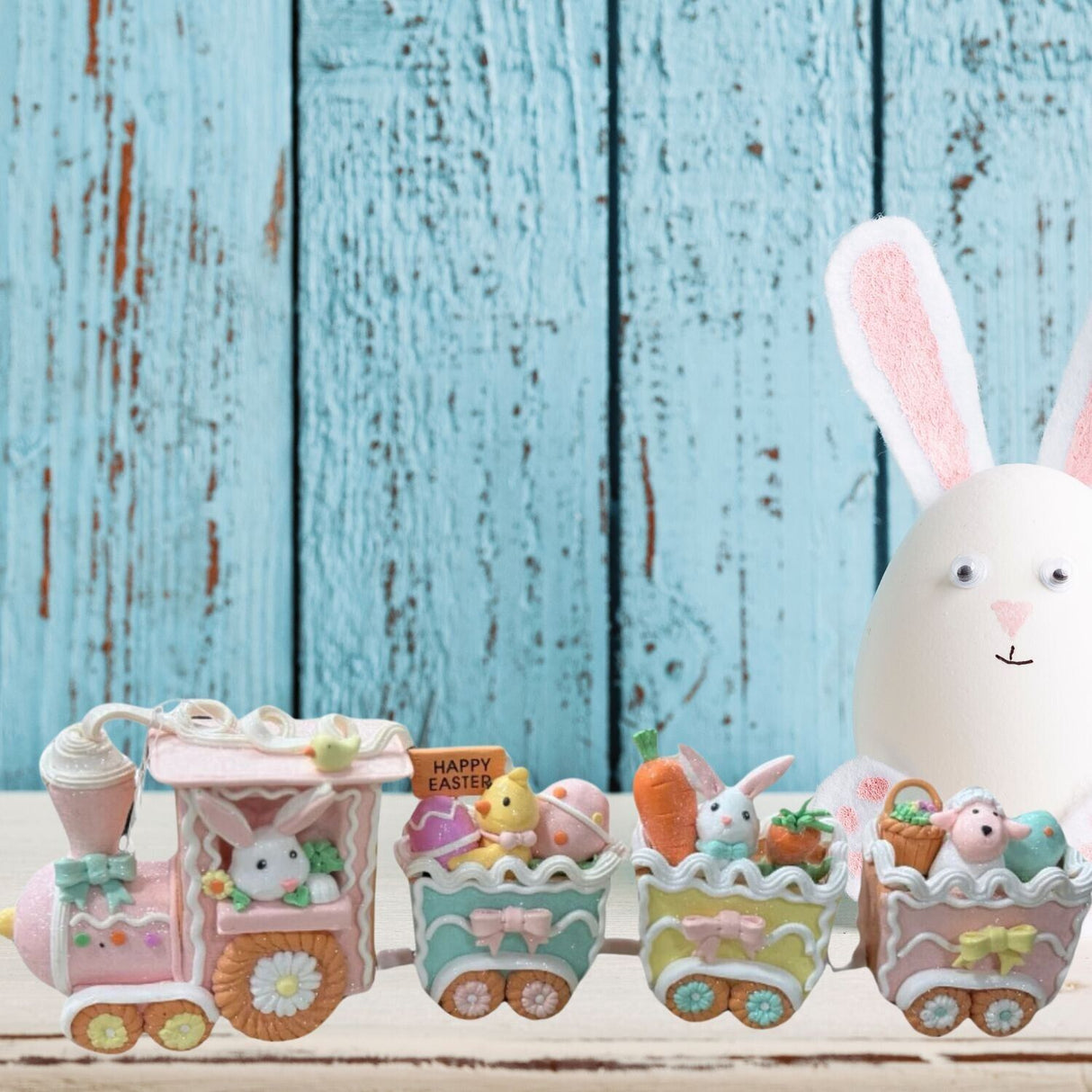 Pastel Easter Sugared Gingerbread Train