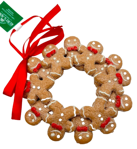 Kurt Adler Gingerbread Man Circle Wreath Ornament K11