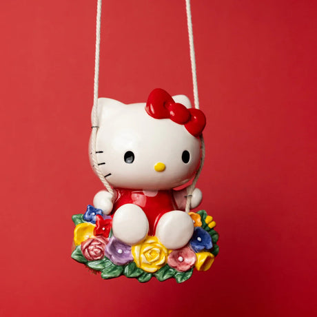 Blue Sky Clayworks Hello Kitty Ceramic Garden Swinger NEW Auth Retailer