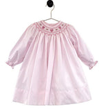 Petit Ami Pink Heart Bishop Smocked Dress with Bloomers & Doll  3 6 9 Months