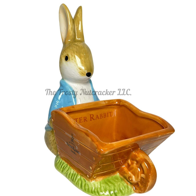 Beatrix Potter Peter Rabbit Easter Collection Wheelbarrel Trinket egg Holder E23