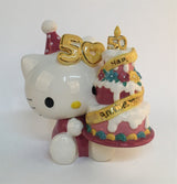 Blue Sky Clayworks Hello Kitty Holding Cake 50th Anniv Cake Limited Edition. NEW