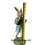 Easter Mr Magician Dapper Bunny Rabbit Holding a Carrot 2024 Blue Coat E10