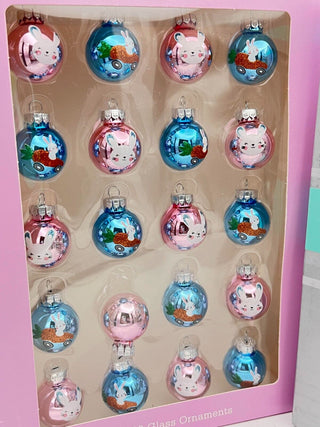 Christopher Radko & Hippity Hop Easter Mini Glass 40 Piece Ornament Set E15