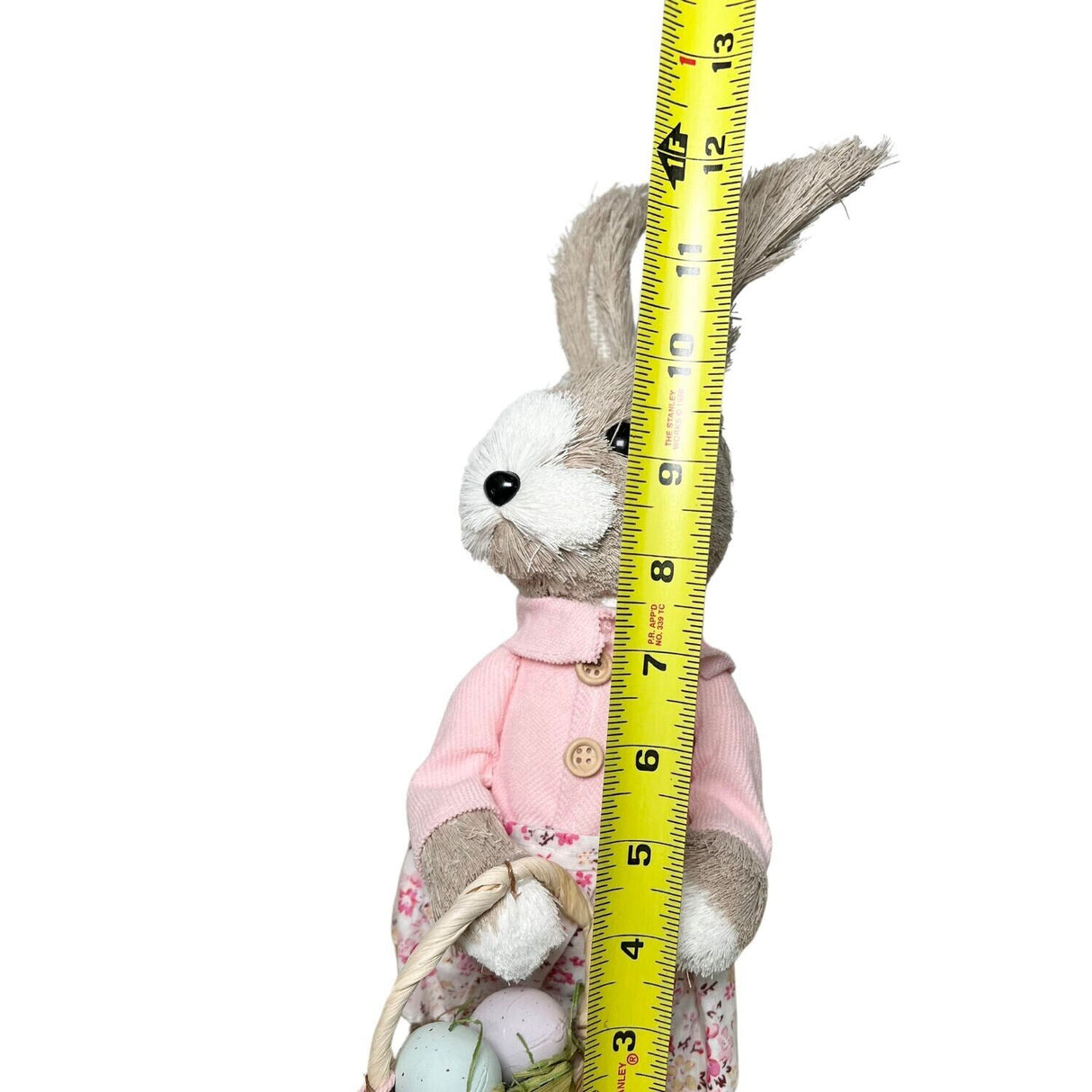 Bunny Boulevard Easter 2024 Sisal Bunny Farmhouse Rabbit Pink Floral E3