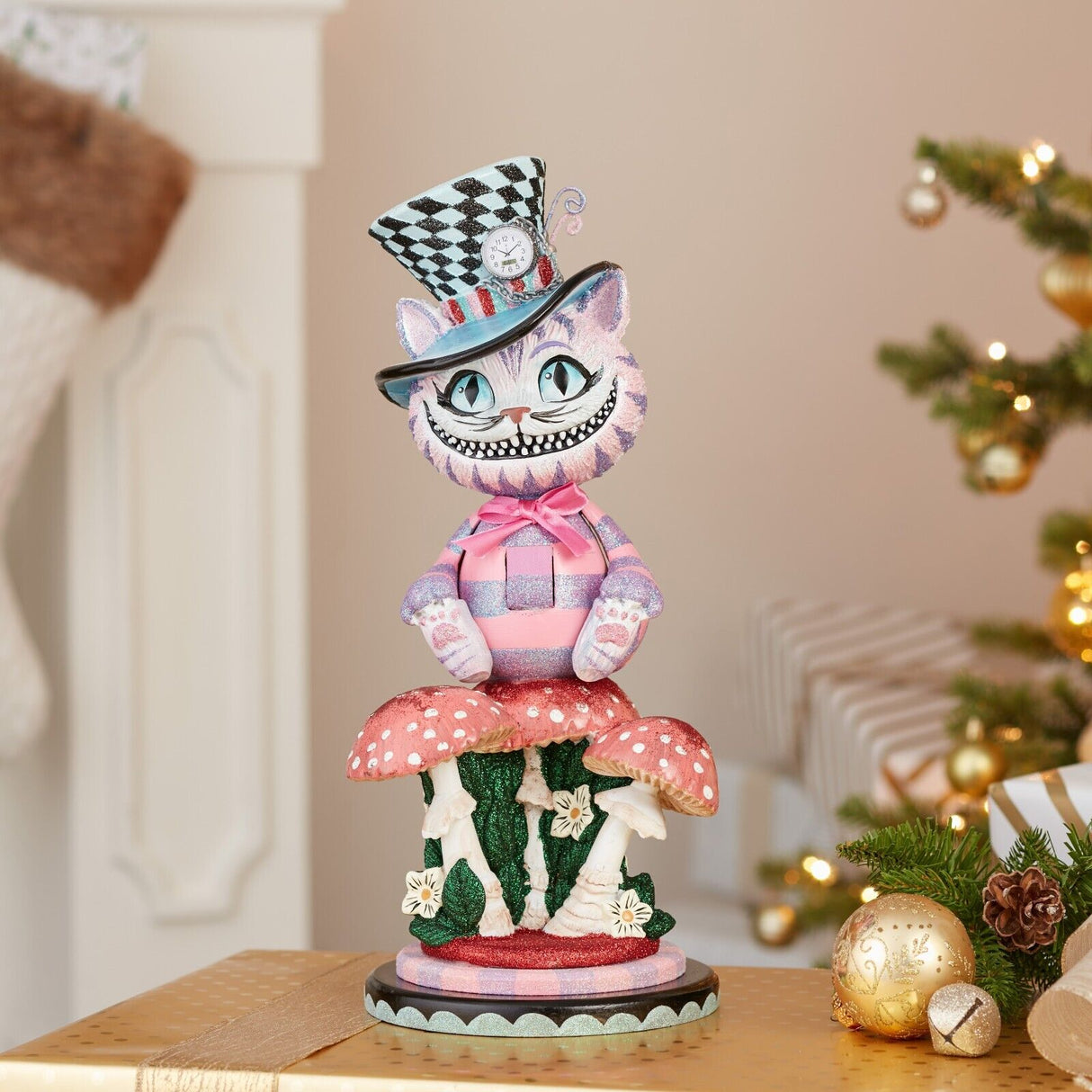 15 in Kurt Adler Hollywood Cheshire Cat Nutcracker Alice in Wonderland Christma