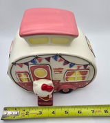 BLUE SKY CLAYWORKS SANRIO HELLO KITTY "HAPPY CAMPER" RETRO CAMPER FIGURINE NEW