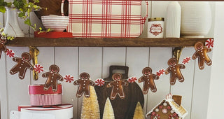 Christmas Gingerbread Man 6 ft Garland My Mind's Eye Holiday XM231