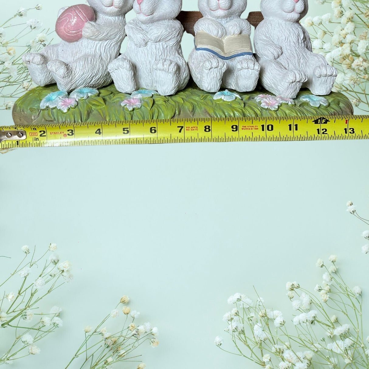 Cottontail Lane Silly Easter Rabbits Bunnies Table Mante Decor Easter Eggs 2024