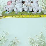 Cottontail Lane Silly Easter Rabbits Bunnies Table Mante Decor Easter Eggs 2024