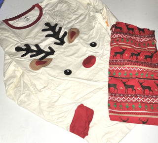 Gymboree adult XL unisex Reindeer Fair Isle Gymmies XL Men Women's Mom Dad