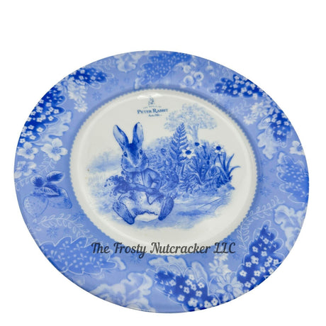 BEATRIX POTTER Peter Rabbit Dessert Bread Plate Blue French Country Easter 2024