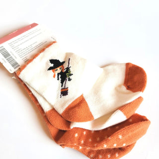 6-12 mo Halloween Black Cat Witch Infant Holiday Novelty Socks Set