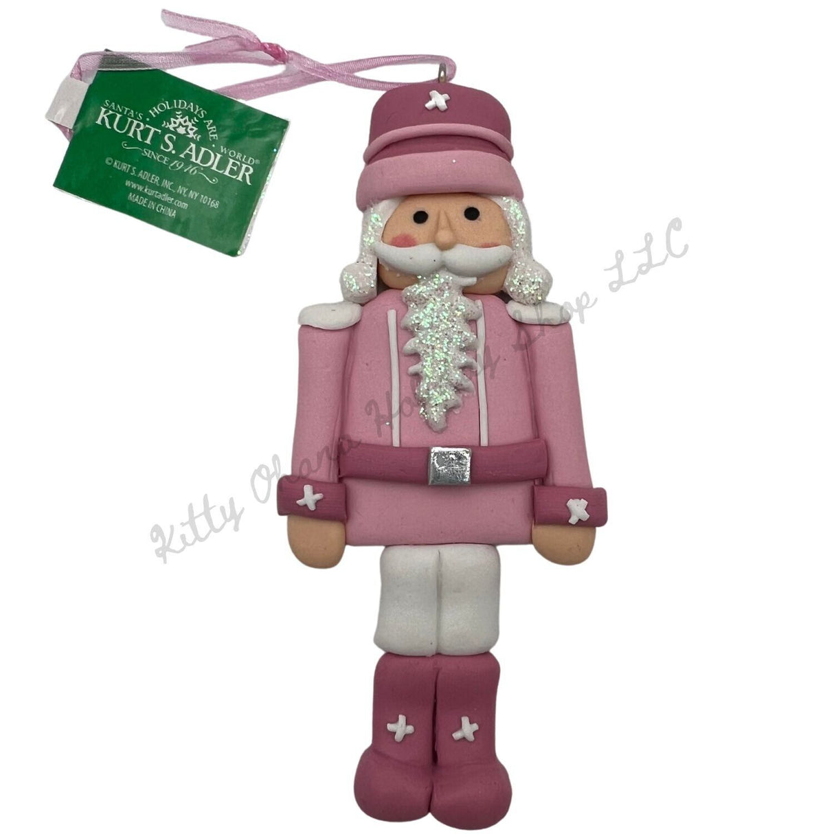 Kurt Adler Pink Frosted Embellished Nutcracker Cookie Ornament TikTok  K3