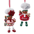 Kurt Adler Gingerbread Boy & Girl Teapot & Cookie Jar Ornaments Set Christmas