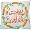 Bunny Boulvard Happy Easter Carrot Patch Throw Pillow