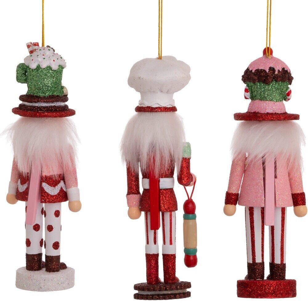 Kurt Adler Hollywood Nutcrackers Cake Cocoa Gingerbread Nutcracker Ornaments K29