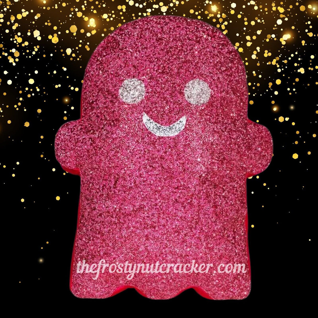 Sparkles Home Pink Ghost Shaped Rhinestone Throw Pillow Halloween 2024 NEW