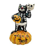 Blue Sky Clayworks Heather Goldminc Trick Or Treat Black Cat on Pumpkin 2022 NEW