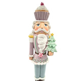 Christmas Pastel Purple 18" NUTCRACKER Decor Cupcake  Tree One Of Kind Custom