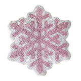 Sparkles Home Luminous Pink Snowflake Rhinestone Throw Pillow Holiday 2024 NEW