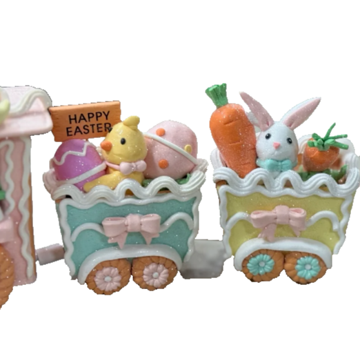 Pastel Easter Sugared Gingerbread Train