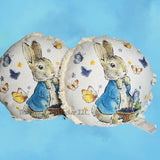 Beatrix Potter Peter Rabbit Round Throw Pillow Set Easter Spring Butterflies