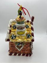 Blue Sky Clayworks “Gingerbread House” Christmas Candle Tea Light House 287H23-1