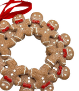 Kurt Adler Gingerbread Man Circle Wreath Ornament K11