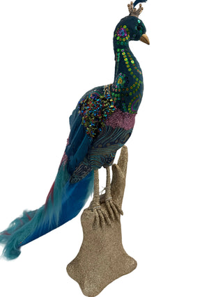 December Diamonds Hanging Peacock Right 08-00159