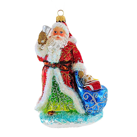 HeARTfully Yours "Calling Christmas" Santa Christmas Ornament