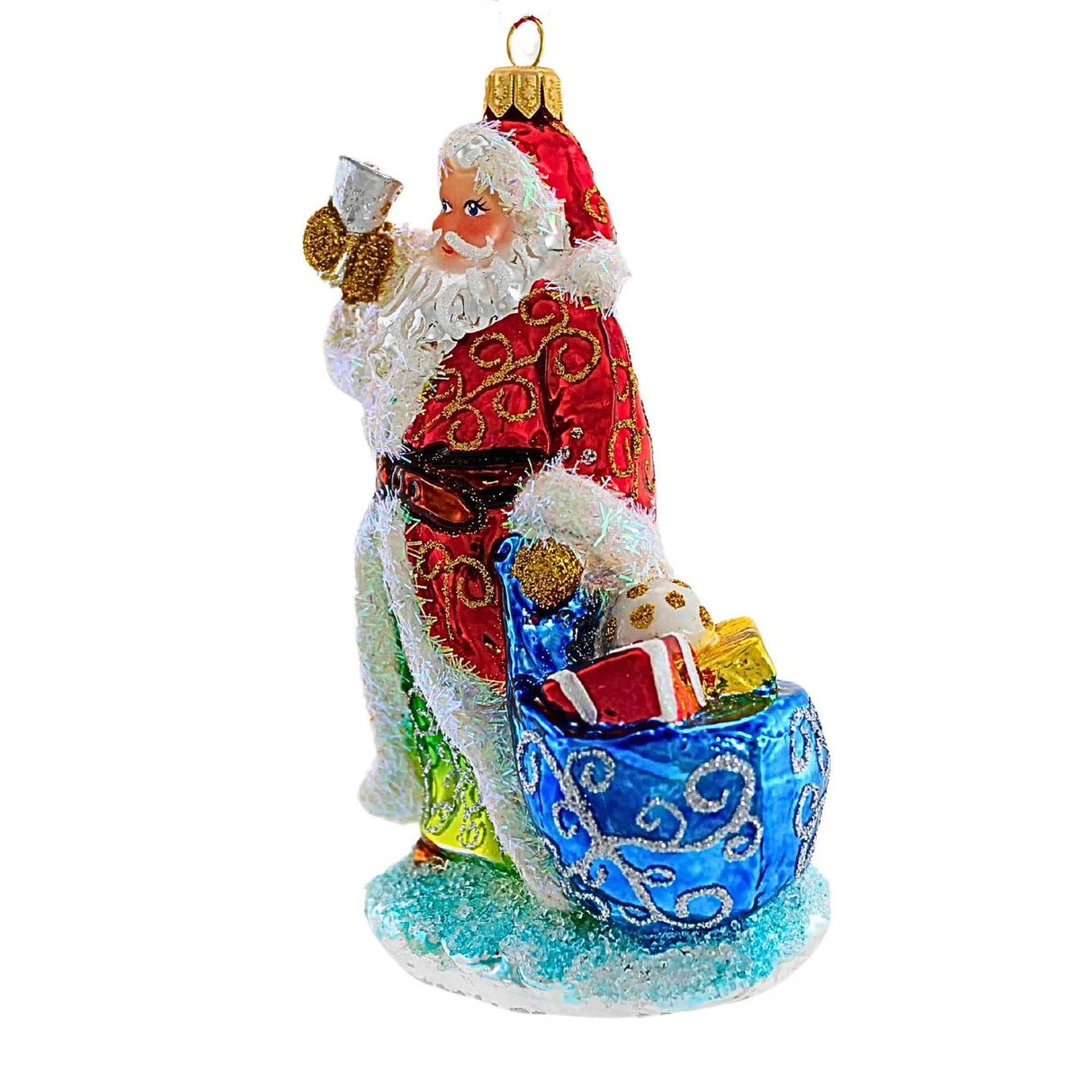 HeARTfully Yours "Calling Christmas" Santa Christmas Ornament