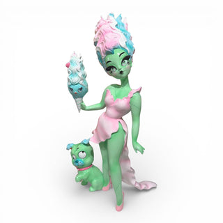 Pre-Order Halloween Pastel Candy Bride W/Igor Bulldog By Miss Fluff