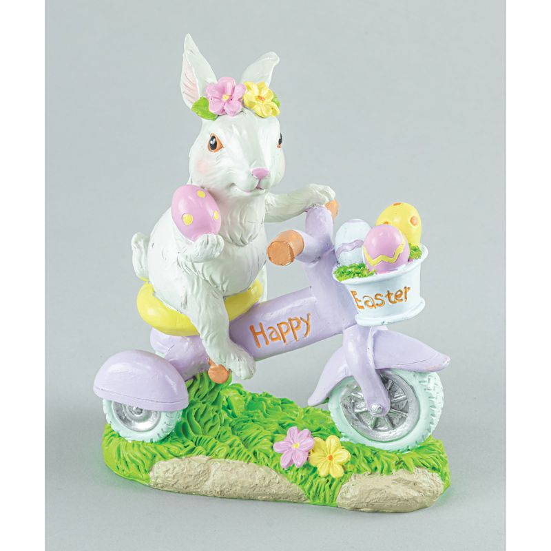 Hanna's Handiworks 6.5" Happy Easter Bunny on Trike Tabletop 65423