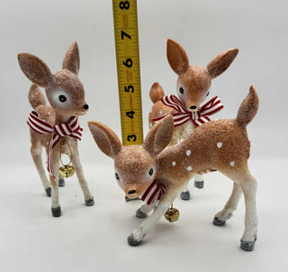 Resin Vintage Holiday Deer Set TC02949