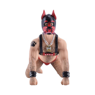Red Pup Bear Pole the Bear Collection Ornament Figurine 55-55336