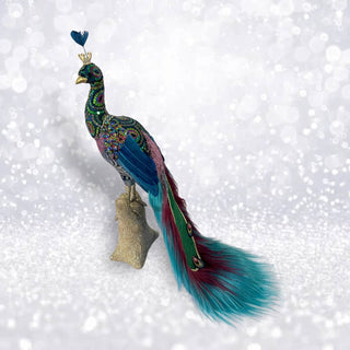 December Diamonds Hanging Peacock Right 08-00159