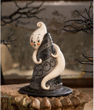 Johanna Parker Resin Hugga-Boo Hat Spook Figurine JP3030