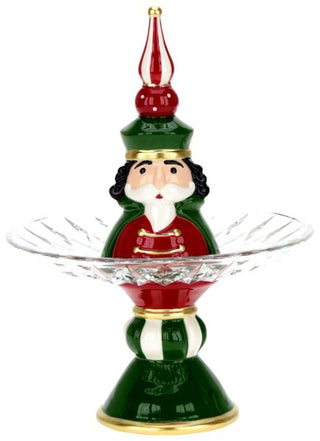 Nutcracker Glass Serving Plate 73-56106