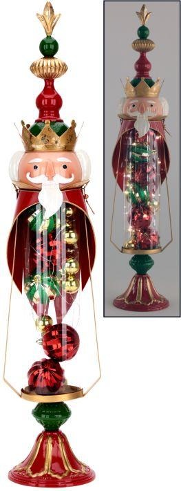 Nutcracker with Christmas Balls Finial 73-56114