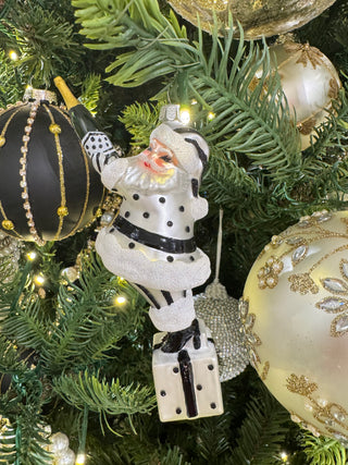 Champagne Popping Santa Ornament 4652903