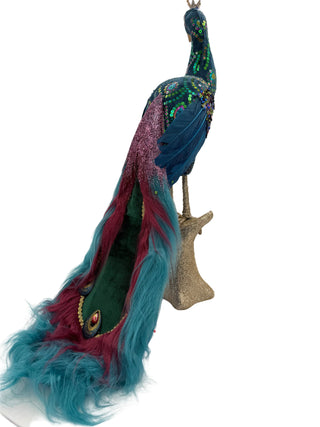 December Diamonds Hanging Peacock Right 08-00159