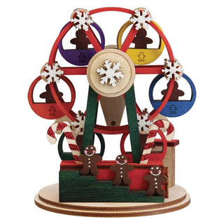 Ginger Man Ferris Wheel Wooden Ornament 80050