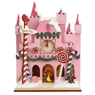 Santa's Magic Castle Wooden Ornament 80053