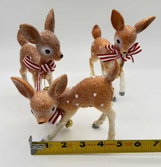 Resin Vintage Holiday Deer Set TC02949