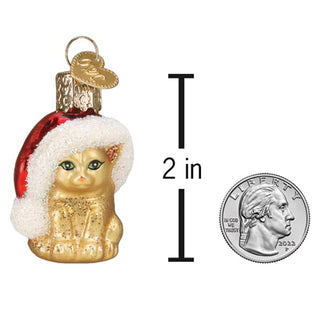 Pre-Order Gumdrops Mini Santa's Kitten Ornament 85255