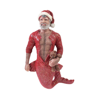 Bedtime Santa Merman Ornament Figurine 55-55100