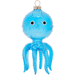 Brilliant Blue Octopus Coastal Ornament 88268