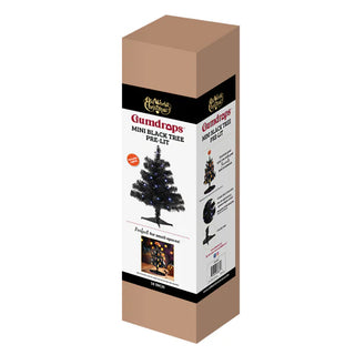 Pre-Order Gumdrops Halloween  Pre-Lit Black Mini Tree  89861