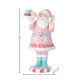 Regency 9" Resin Santa with Sweet Macaroon Cookies Table Piece